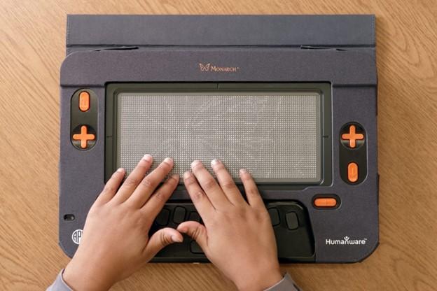 Refreshable braille displays from above