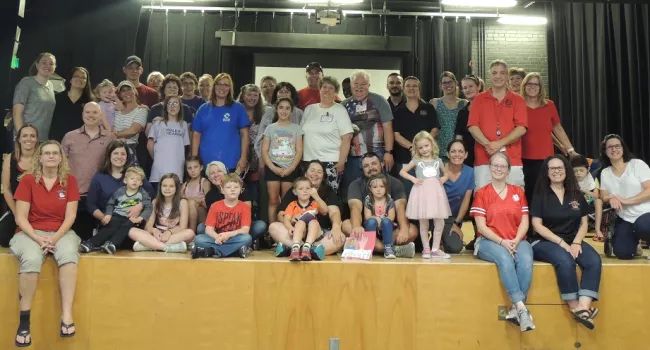 group photo of participants in ASL Family Immersion June 2019