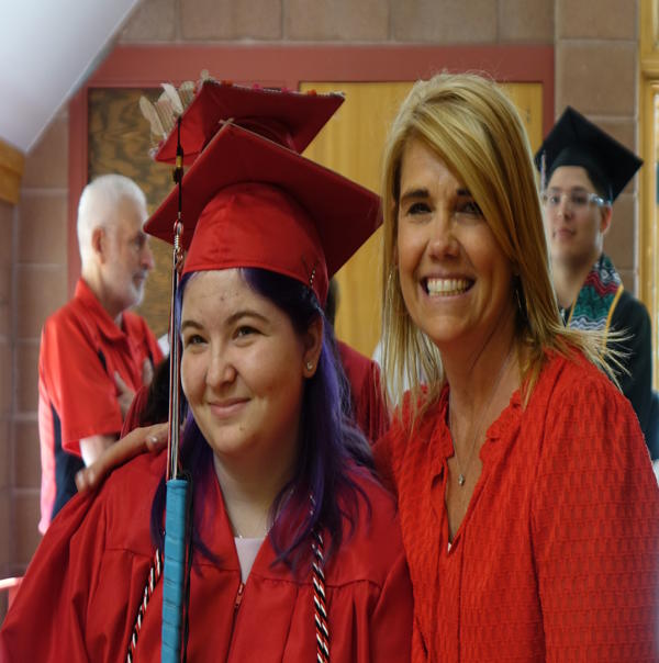 Amber with Superintendent Tera Spangler