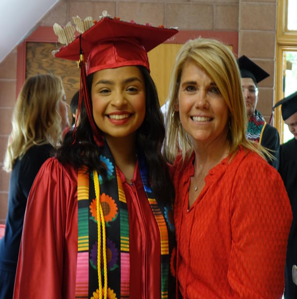 Rosa with Superintendent Tera Spangler