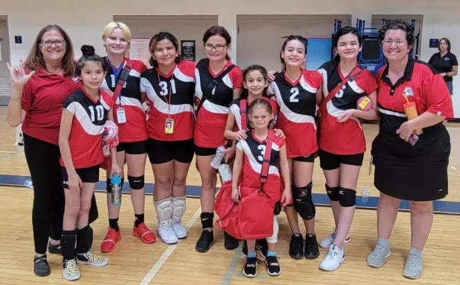 middle school volleyball team