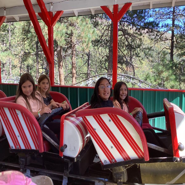 Fours students ride a ride.