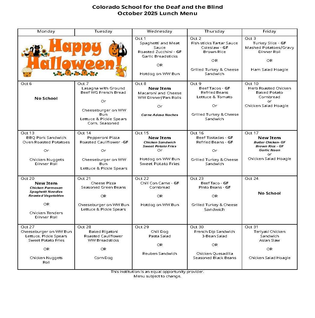 image of lunch menu