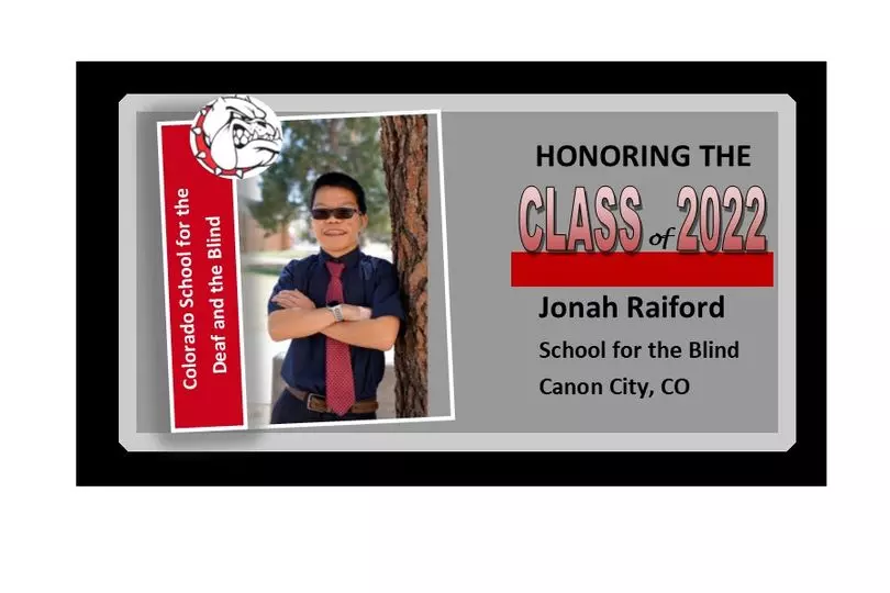 Jonah Raiford Graduation Announcement