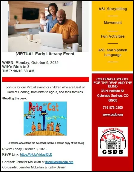 Virtual Early Literacy Event October 2023