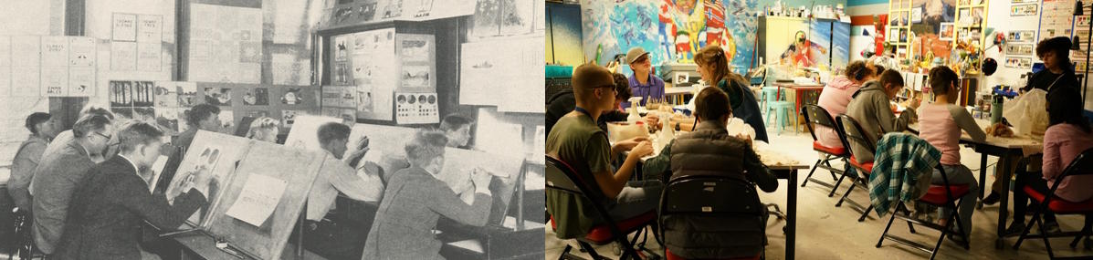 Then & Now Art Class