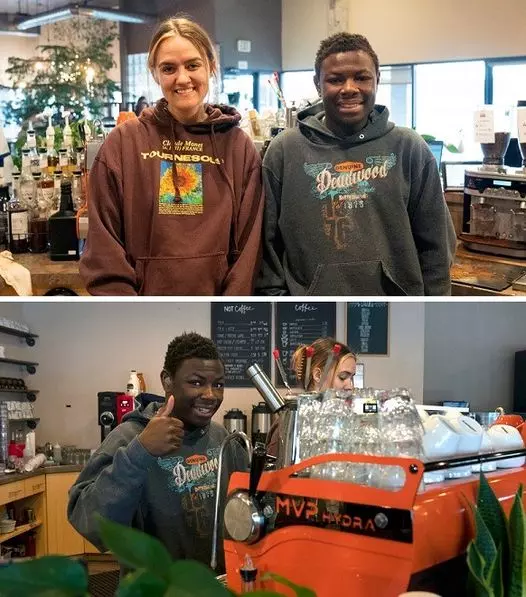 A place of exceptional coffee and kindness - Third Space Coffee! Our very own student, in the School for the Deaf, works at and is mentored by the terrific staff of Third Space Coffee, which is found at 5670 N. Academy in Colorado Springs. His goal is to open his own coffee shop, and he's gaining experiences now to reach that goal. Huge thanks to the staff for your support!!!