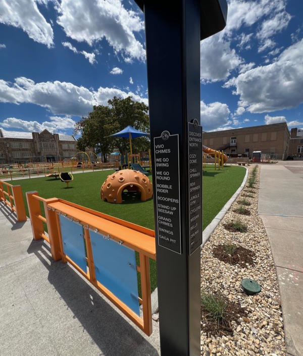 ADA Playground Entrance List Map