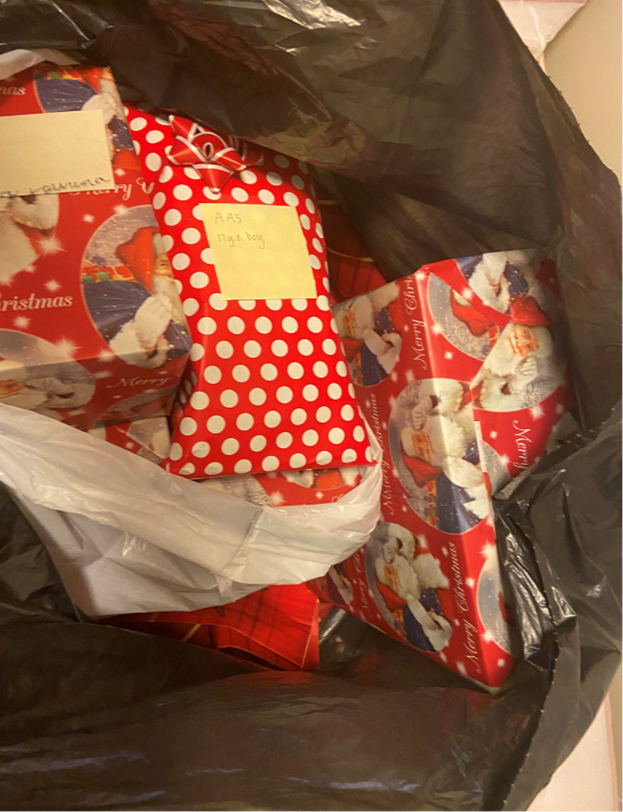wrapped gifts ready for delivery