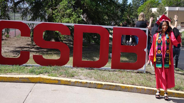 Rosa with CSDB Sign